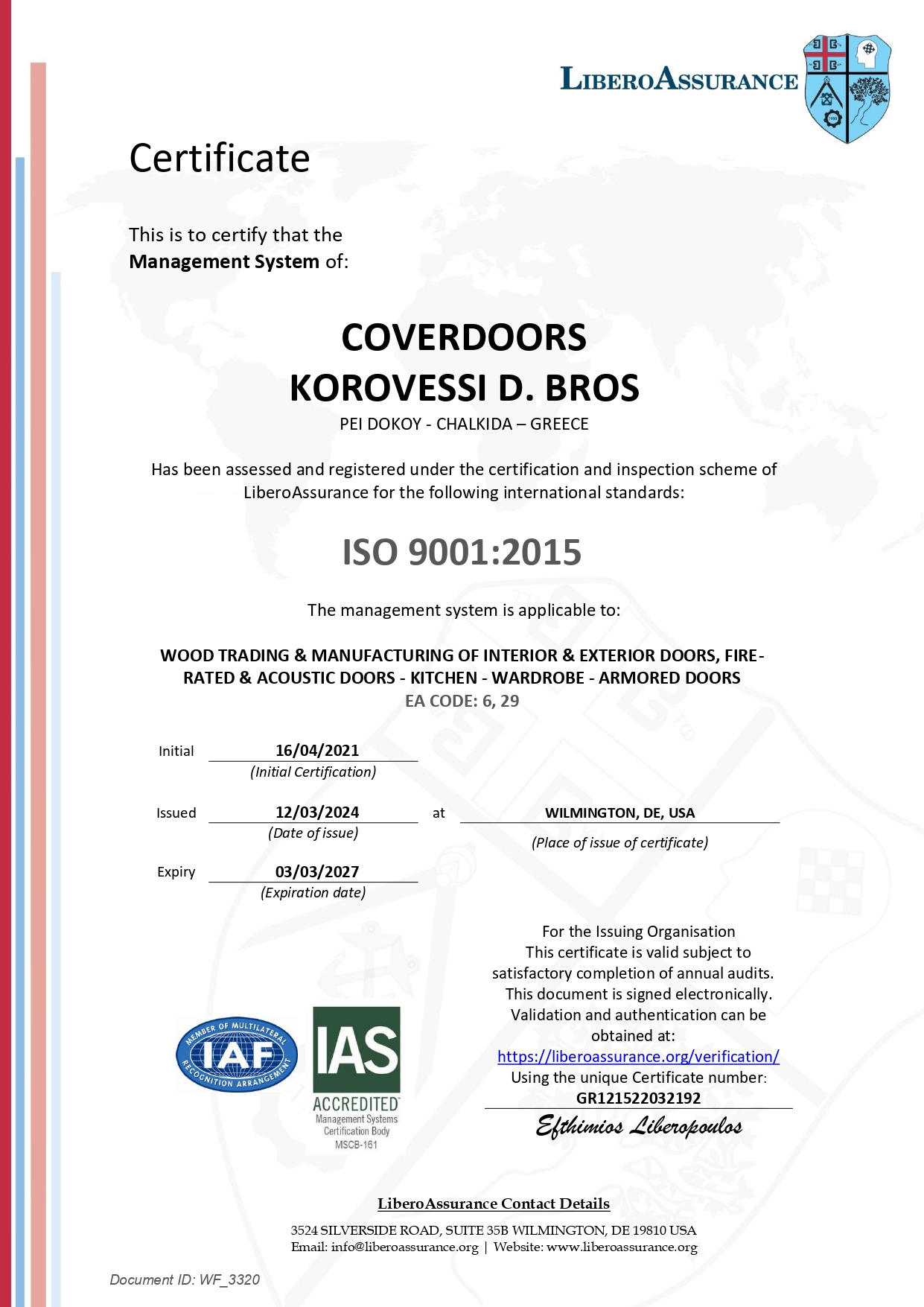 Iso Engineering ISO 9001:2015 ENG - Coverdoors